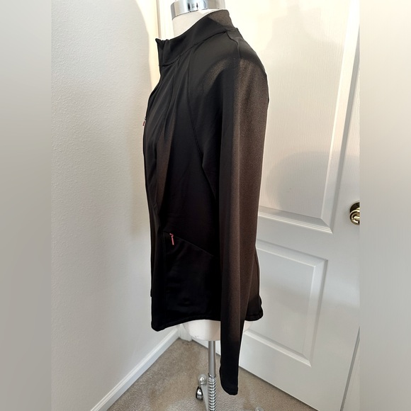 Spyder Black Quarter-Zip Long-Sleeve Shirt With Zip Pockets Size XL NWOT - Picture 4 of 9